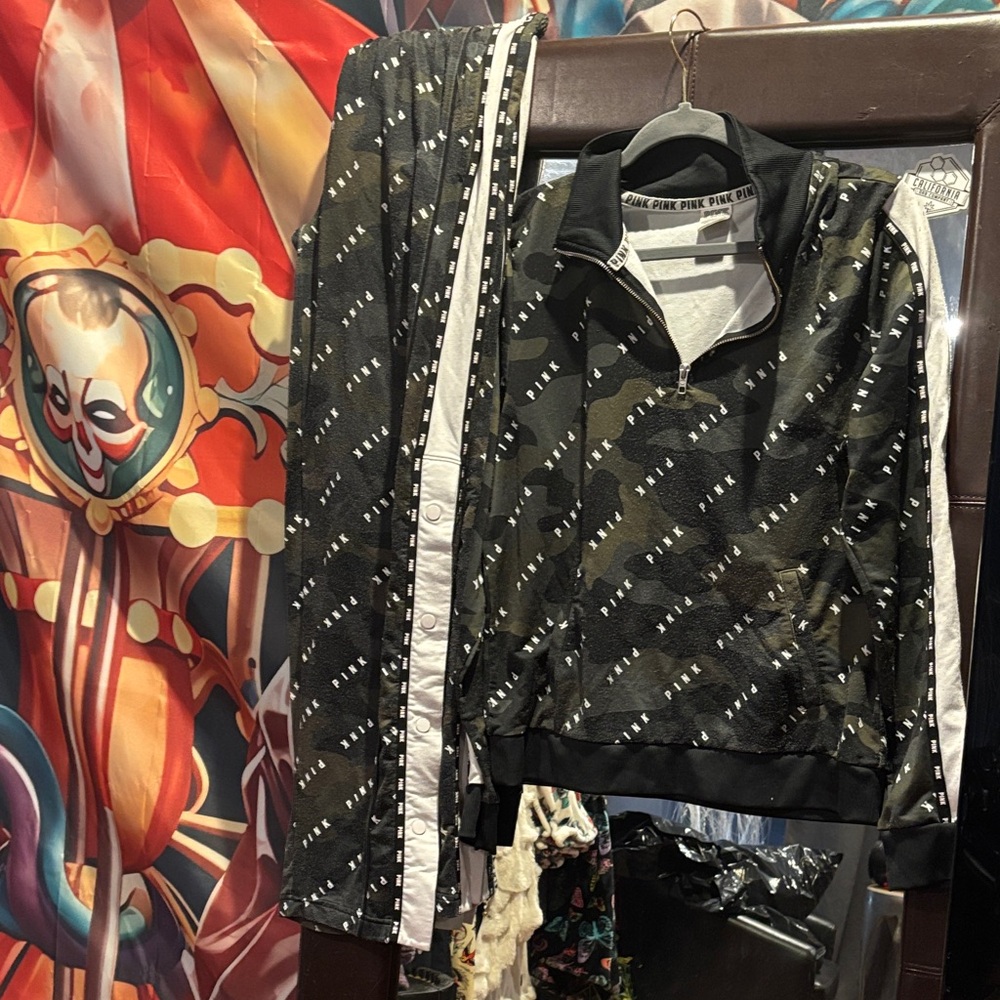 Victoria's Secret Black and White Bomber Jacket
